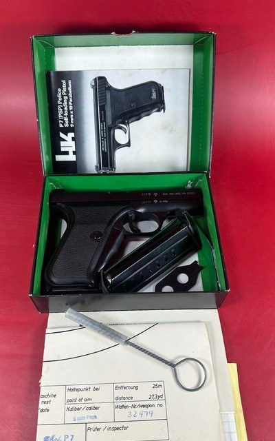 Heckler & Koch (H&K), P7 PSP 9mm Boxed, tools, papers. Excellent Condition