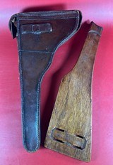 WWI 1917 DWM P08 Artillery Luger STOCK HOLSTER TOOLS 9mm Excellent MATCHING - 19 of 20
