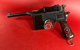 German Mauser Broomhandle Red 9. 9mm luger. Excellent Condition. C96. Rare - 2 of 16