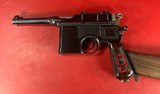 German Mauser Broomhandle Red 9. 9mm luger. Excellent Condition. C96. Rare - 12 of 16