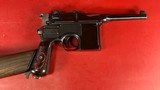 German Mauser Broomhandle Red 9. 9mm luger. Excellent Condition. C96. Rare - 13 of 16