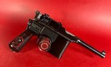 German Mauser Broomhandle Red 9. 9mm luger. Excellent Condition. C96. Rare - 3 of 16