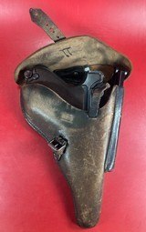 WWI 1916 DWM Luger P08 9mm Luger. Holster. 2 mags. Tool. Excellent - 17 of 19