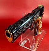 CUSTOM Colt 1911 Government. High Polished, Engraved, Gold Plated. 45 ACP - 3 of 14
