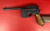 German Mauser Broomhandle 7.63x25mm C96, Stock Holster. Excellent Condition - 14 of 17 German Mauser Broomhandle 7.63x25mm C96, Stock Holster. Excellent Condition - 14 of 17