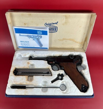 GERMAN MAUSER PARABELLUM LUGER P08 9mm Luger 4" Near Mint. Super Rare