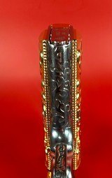 NIB Colt 1911 Government. Engraved, Gold Plated .38 Super. Stunning. - 7 of 16