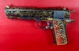NIB Colt 1911 Government. Engraved, Gold Plated .38 Super. Stunning. - 13 of 16