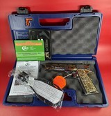 NIB Colt 1911 Government. Engraved, Gold Plated .38 Super. Stunning. - 15 of 16