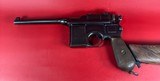 German Mauser Broomhandle 7.63x25mm C96, Stock Holster. Excellent Condition - 11 of 16