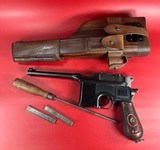 German Mauser Broomhandle Red 9. 9mm luger. Excellent Condition. C96. Rare