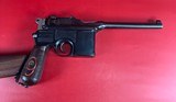 German Mauser Broomhandle Red 9. 9mm luger. Excellent Condition. C96. Rare - 12 of 17
