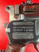 German Mauser Broomhandle Red 9. 9mm luger. Excellent Condition. C96. Rare - 13 of 17