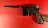 German Mauser Broomhandle Red 9. 9mm luger. Excellent Condition. C96. Rare - 14 of 17