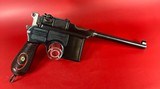 German Mauser Broomhandle Red 9. 9mm luger. Excellent Condition. C96. Rare - 3 of 17