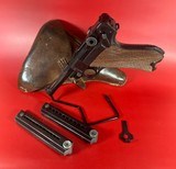 WWII 1942 Mauser P08 Luger BYF 9mm. Matching. Full Rig Excellent condition