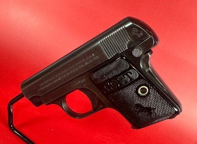 1917 Colt M1908 Vest Pocket Hammerless .25 ACP Excellent Condition