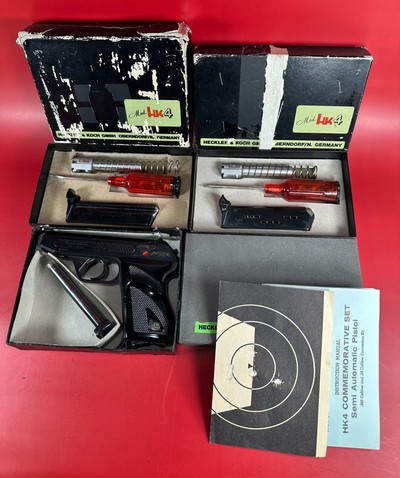 Heckler & Koch H&K HK4 Three Barrel Set 32 ACP 380 ACP 22 LR Excellent Cond