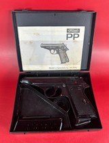 WALTHER PP 7.65MM (32 ACP) BLUED W/PLASTIC GRIPS. Excellent Condition