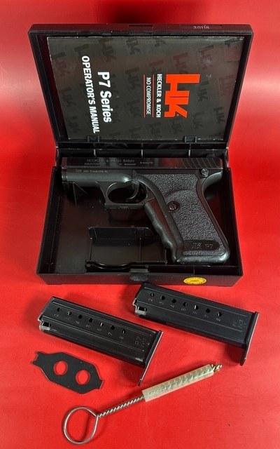 Heckler & Koch (H&K), P7 PSP 9mm Boxed, tools, papers. Excellent Condition