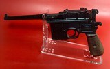 German Mauser Broomhandle 7.63x25mm C96, Stock Holster. Excellent Condition - 3 of 17