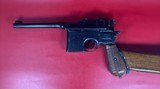 German Mauser Broomhandle 7.63x25mm C96, Stock Holster. Excellent Condition - 12 of 17