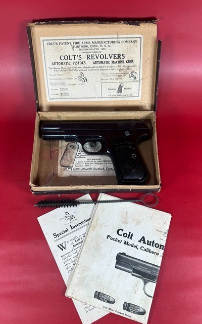 1919 Colt Model 1903 Pocket Hammerless .32 ACP 3.75