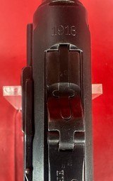 1918 German Erfurt P08 Luger 9mm Matching. Excellent Condition - 7 of 15