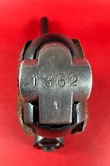 WWI 1908 DWM Luger P08 9mm Luger. Matching. Holster. First Issue. Excellent condition - 9 of 16