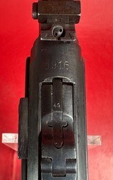 WWI 1916 DWM P08 Artillery Luger. STOCK, TOOLS, 2 MAGS 9mm. Excellent - 8 of 18