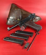 Swedish WWII Husqvarna M1940 LAHTI 9mm Excellent Condition Full rig. M40