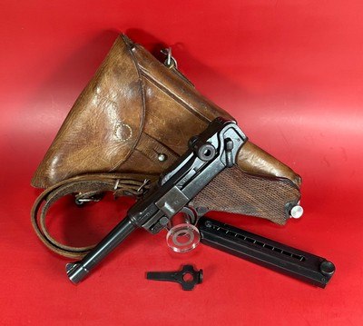 Pre WWII G Dated 1935 Mauser P08 Luger S/42 9mm. Full Rig Excellent.
