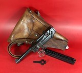 Pre WWII G Dated 1935 Mauser P08 Luger S/42 9mm. Full Rig Excellent.