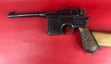 German Mauser Broomhandle 7.63x25mm C96, Stock Holster. Excellent Condition - 10 of 15