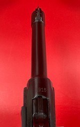 1916 German Erfurt P08 Luger 9mm Matching. Excellent Condition - 6 of 14