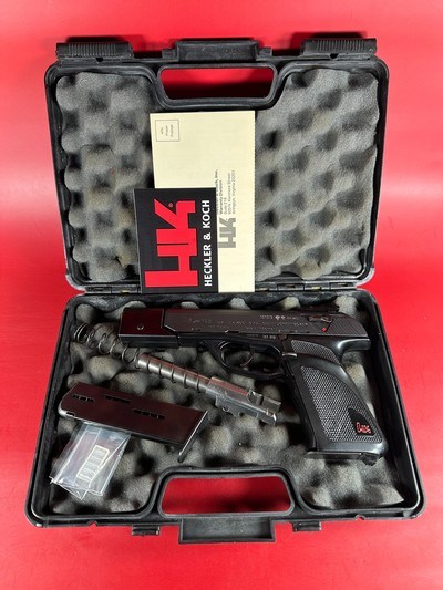Heckler & Koch H&K P9S Target 9mm 2 barrels. 2 mags. Extra Buffer. Rare.