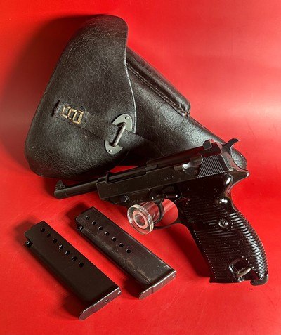 WWII GERMAN 1943 Walther P38 AC43 9mm. Holster. 2 Mags. Excellent Condition