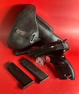 WWII GERMAN 1943 Walther P38 AC43 9mm. Holster. 2 Mags. Excellent Condition