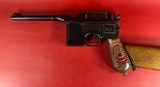 German Mauser Broomhandle Red 9. 9mm luger. Excellent Condition. C96. Rare - 12 of 17