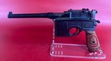 German Mauser Broomhandle Red 9. 9mm luger. Excellent Condition. C96. Rare - 2 of 17