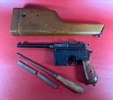 German Mauser Broomhandle Red 9. 9mm luger. Excellent Condition. C96. Rare - 1 of 17