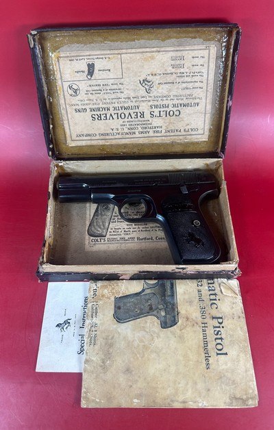 1916 Colt Model 1903 Pocket Hammerless .32 ACP 3.75
