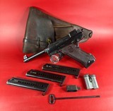 Swedish WWII Husqvarna M1940 LAHTI 9mm Excellent Condition Full rig. M40