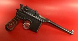 German Mauser Broomhandle Red 9. 9mm luger. Excellent Condition. C96. Rare - 3 of 18
