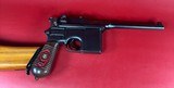 German Mauser Broomhandle Red 9. 9mm luger. Excellent Condition. C96. Rare - 13 of 18