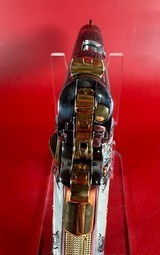 CUSTOM Colt 1911 Polished Stainless, Black, Engraved, Gold Plated 38 Super - 5 of 16