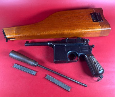 1920s Mauser Broom Handle Bolo 7.63x25mm C96, Excellent Condition