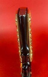 NIB Colt 1911 High Polished Black, Engraved, Gold Plated. 38 Super - 7 of 14