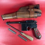 German Mauser Broomhandle Red 9. 9mm luger. Excellent Condition. C96. Rare