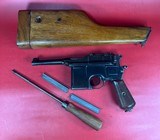 1920s Mauser Broom Handle Bolo 7.63x25mm C96, Excellent Condition